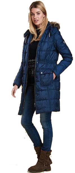 Barbour Womens Winterton Quilt Jacket Navy LQU0841NY51 | Red Rae